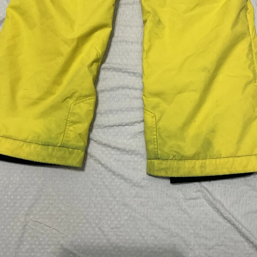 OBERMEYER Juniors Kids 12 Vibrant Neon Yellow PIKE Cargo Ski Snow Pants 12
